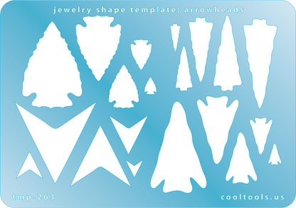 Jewelry Shape Template - Arrowheads - Cool Tools