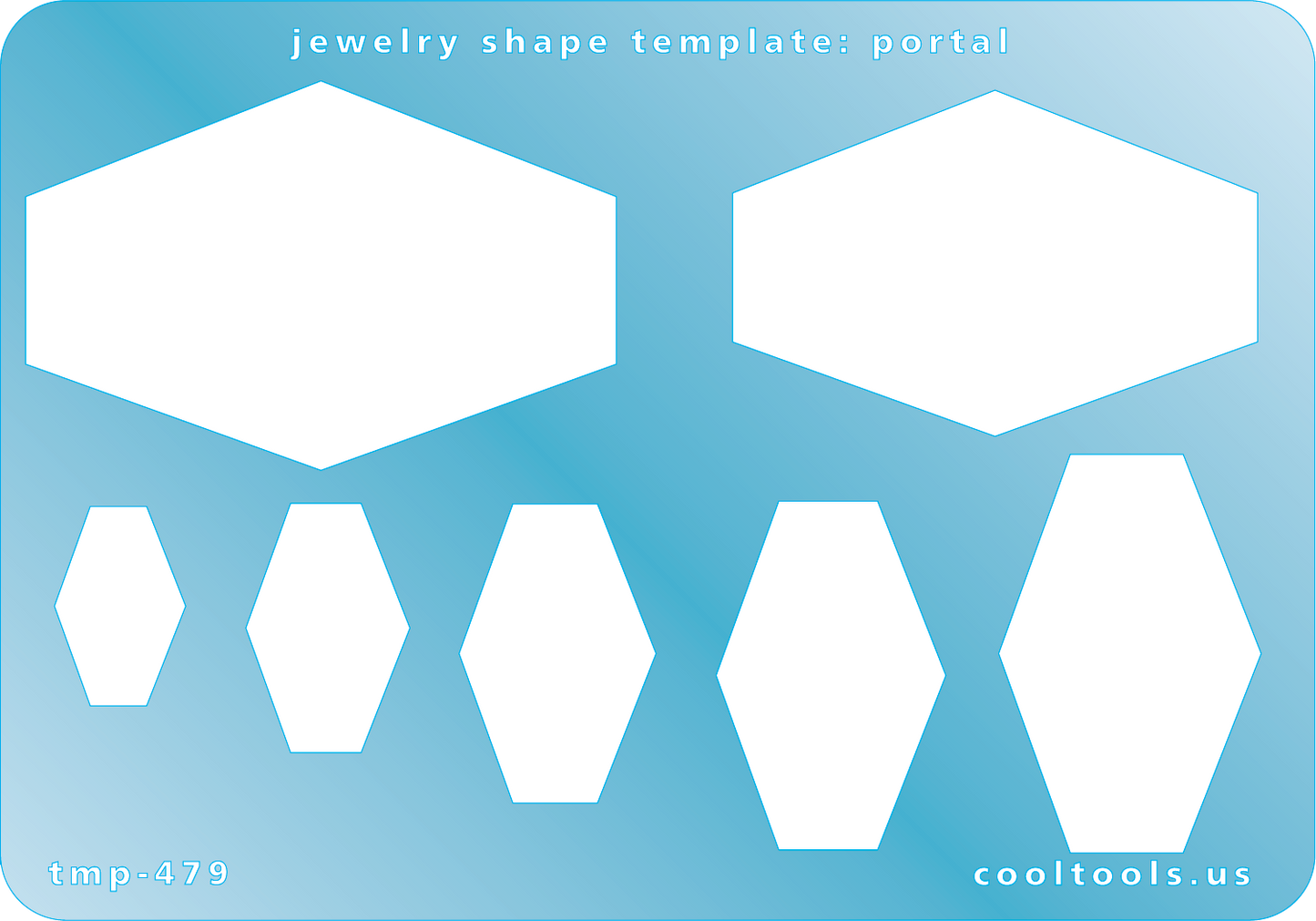 Blue plastic Jewelry Shape Template - Portal Our special surface makes it easy to find these templates on your workbench, but allows clarity for positioning. Includes 7 shapes. Sizes are from 13m to 38mm.