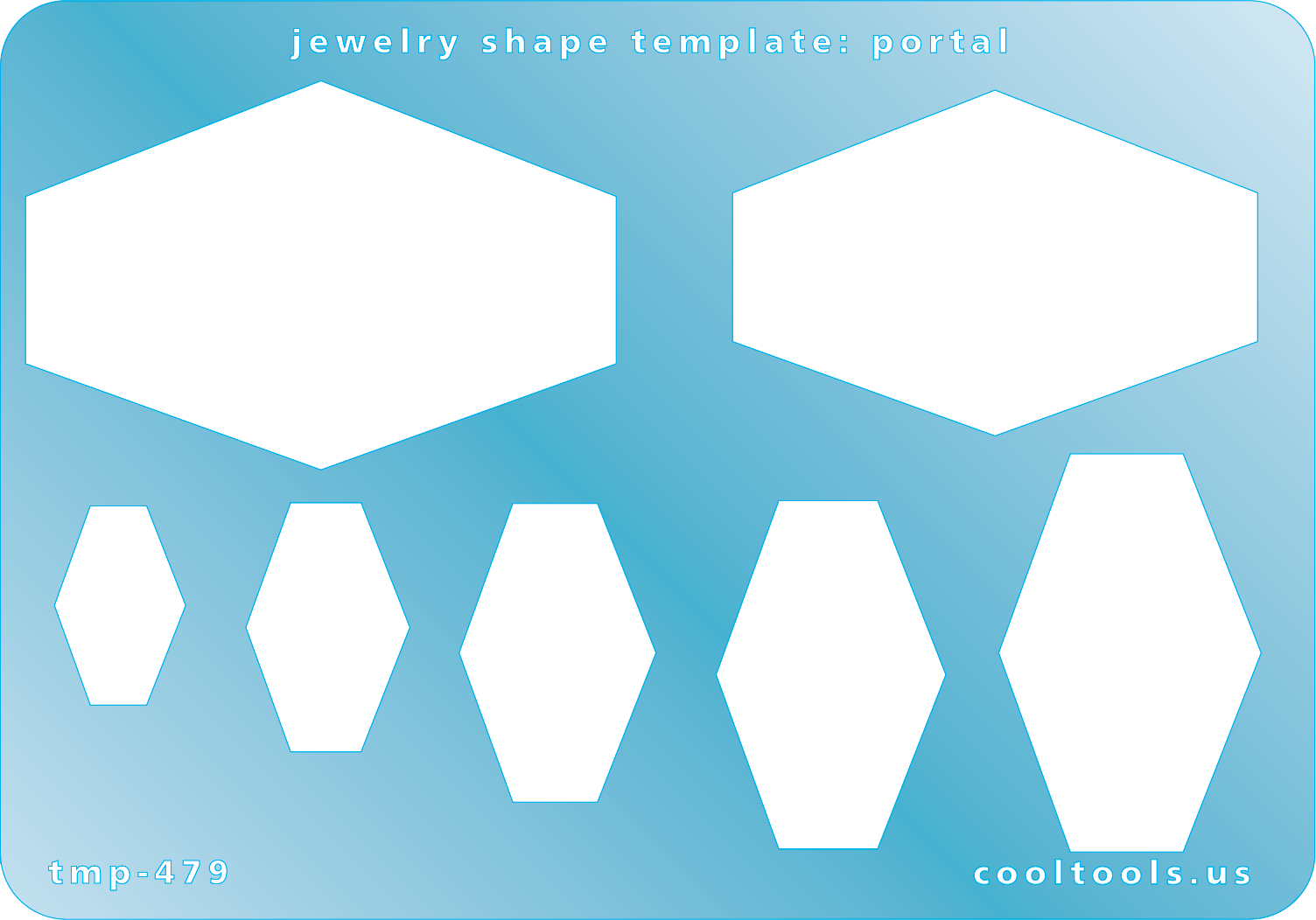 Blue plastic Jewelry Shape Template - Portal Our special surface makes it easy to find these templates on your workbench, but allows clarity for positioning. Includes 7 shapes. Sizes are from 13m to 38mm.