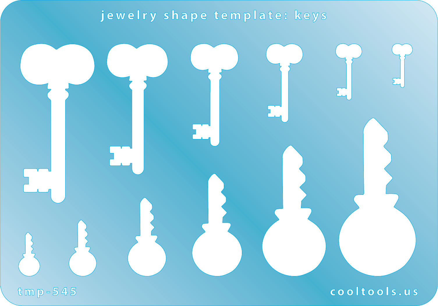 Key Sample Design Jewelry Shape Template - Keys