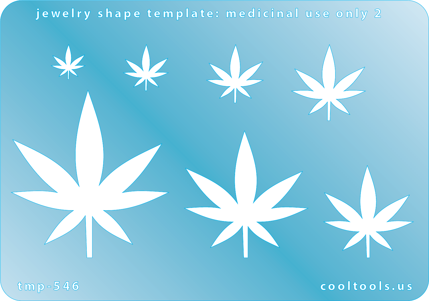Blue plastic Jewelry Shape Template - Medicinal Use Only 2 Our special surface makes it easy to find these templates on your workbench, but allows clarity for positioning. Use smaller shapes for embossing or enamel stencils. Includes 7 shapes. Sizes are from 10mm to 41mm.