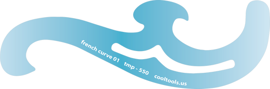 Blue plastic Jewelry Shape Template - French Curves Our special surface makes it easy to find these templates on your workbench, but allows clarity for positioning. Use smaller shapes for embossing or enamel stencils.  View the videos below for ideas on how our templates can be used. Utilize the graduated sizes and different shapes to make endless design variations.