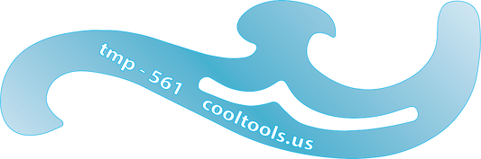 Blue plastic Jewelry Shape Template - Mini French Curves Our special surface makes it easy to find these templates on your workbench, but allows clarity for positioning. Use smaller shapes for embossing or enamel stencils.