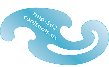 Blue plastic Jewelry Shape Template - Mini French Curves Our special surface makes it easy to find these templates on your workbench, but allows clarity for positioning. Use smaller shapes for embossing or enamel stencils.