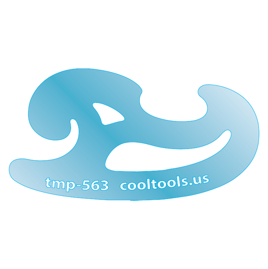 Blue plastic Jewelry Shape Template - Mini French Curves Our special surface makes it easy to find these templates on your workbench, but allows clarity for positioning. Use smaller shapes for embossing or enamel stencils.