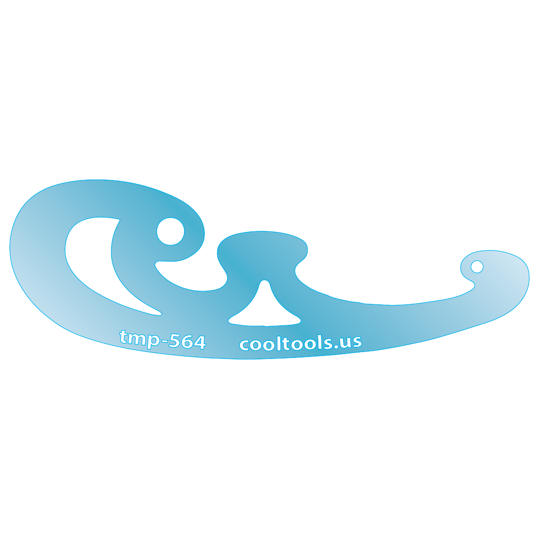 Blue plastic Jewelry Shape Template - Mini French Curves Our special surface makes it easy to find these templates on your workbench, but allows clarity for positioning. Use smaller shapes for embossing or enamel stencils.