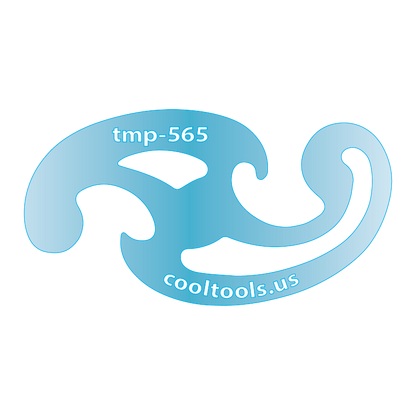 Blue plastic Jewelry Shape Template - Mini French Curves Our special surface makes it easy to find these templates on your workbench, but allows clarity for positioning. Use smaller shapes for embossing or enamel stencils.
