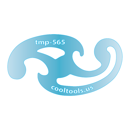 Blue plastic Jewelry Shape Template - Mini French Curves Our special surface makes it easy to find these templates on your workbench, but allows clarity for positioning. Use smaller shapes for embossing or enamel stencils.