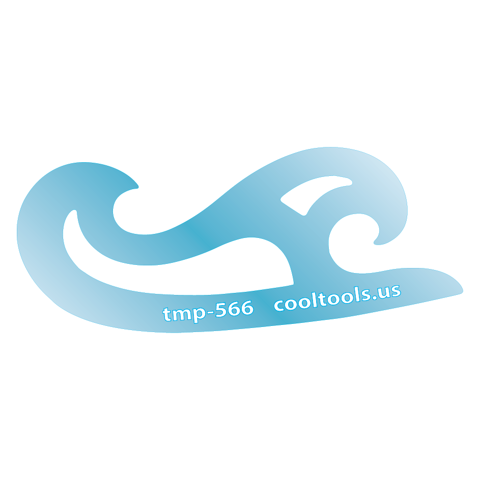 Blue plastic Jewelry Shape Template - Mini French Curves Our special surface makes it easy to find these templates on your workbench, but allows clarity for positioning. Use smaller shapes for embossing or enamel stencils.