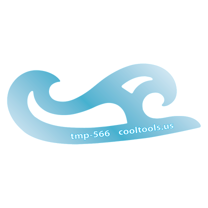 Blue plastic Jewelry Shape Template - Mini French Curves Our special surface makes it easy to find these templates on your workbench, but allows clarity for positioning. Use smaller shapes for embossing or enamel stencils.