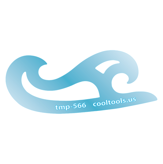 Blue plastic Jewelry Shape Template - Mini French Curves Our special surface makes it easy to find these templates on your workbench, but allows clarity for positioning. Use smaller shapes for embossing or enamel stencils.