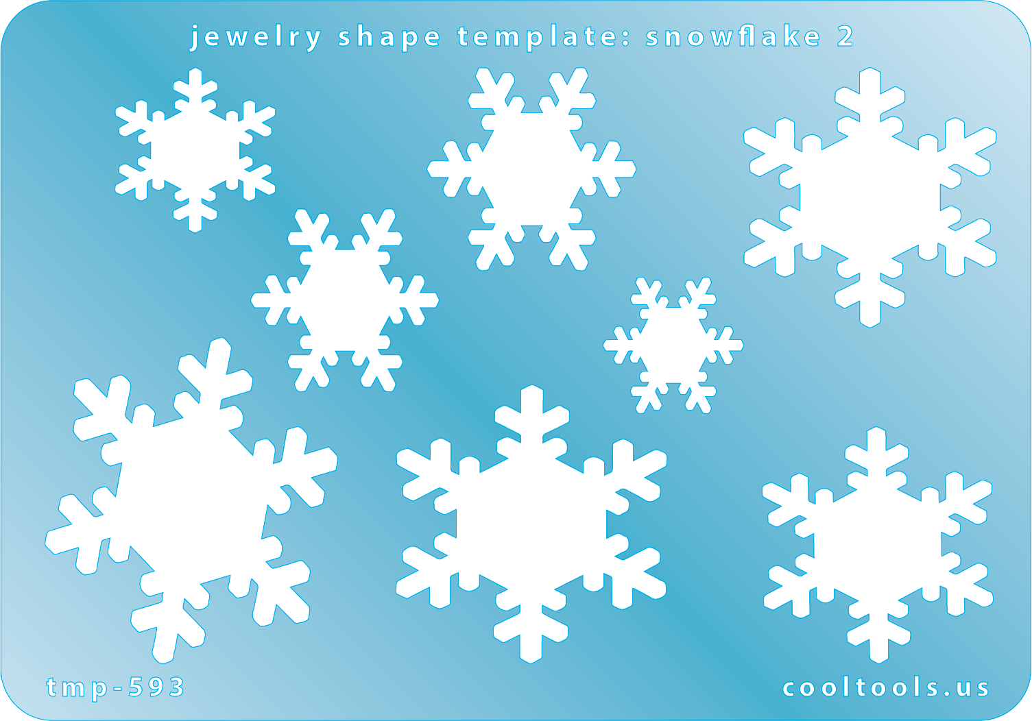 Jewelry Shape Template - Snowflake 2