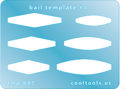 blue plastic Bail Template #1

Bail Templates provide a quick and easy way to add your favorite shaped bail to any project. These handy templates are mini sized, measuring 2-1/4'' x 3''.

Includes 6 shapes. Sizes are from 23mm to 34.5mm.