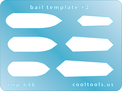 Blue  Plastic Bail Template #2

Bail Templates provide a quick and easy way to add your favorite shaped bail to any project. These handy templates are mini sized, measuring 2-1/4'' x 3''.

Includes 6 shapes. Sizes are from 22.5mm to 35mm.