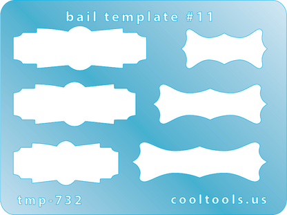 blue plastic Bail Template #11

Bail Templates provide a quick and easy way to add your favorite shaped bail to any project. These handy templates are mini sized, measuring 2-1/4'' x 3''.

Includes 6 shapes. Sizes are from 23mm to 34.5mm.