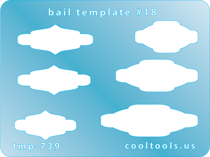 blue plastic Bail Template #18

Bail Templates provide a quick and easy way to add your favorite shaped bail to any project. These handy templates are mini sized, measuring 2-1/4'' x 3''.

Includes 6 shapes. Sizes are from 22.5mm to 35mm.