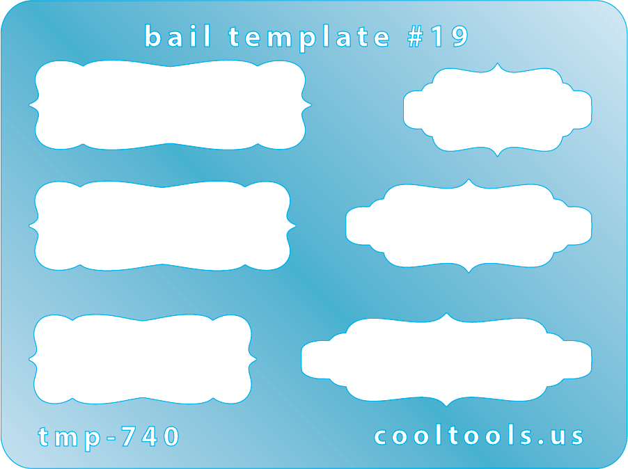 blue plastic Bail Template #19

Bail Templates provide a quick and easy way to add your favorite shaped bail to any project. These handy templates are mini sized, measuring 2-1/4'' x 3''.

Includes 6 shapes. Sizes are from 22.5mm to 35mm.