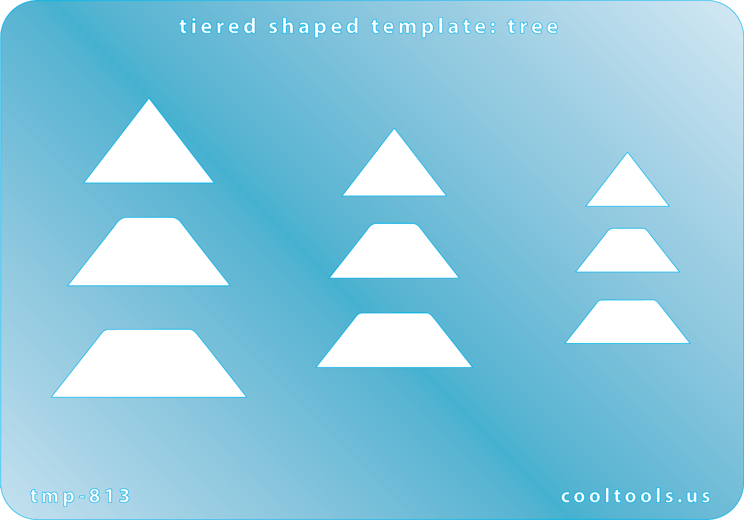 Slanted Tree Template Tiered Shaped Template - Tree