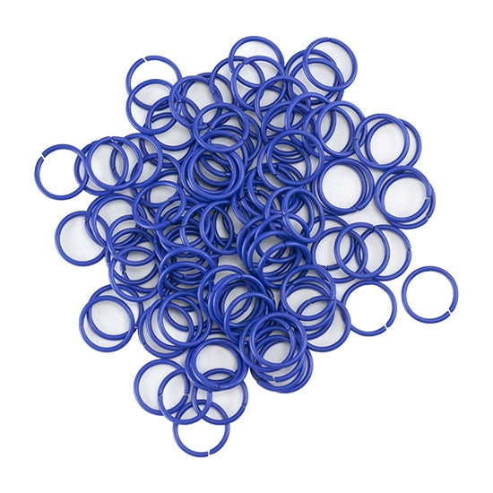 Colored Open Jump Rings - Royal Blue - Round 10mm 18 gauge - Pkg/50