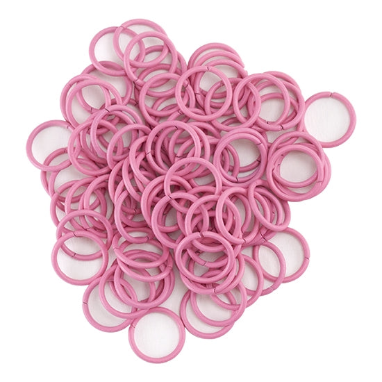 Colored Open Jump Rings - Hot Pink - Round 10mm 18 gauge - Pkg/50