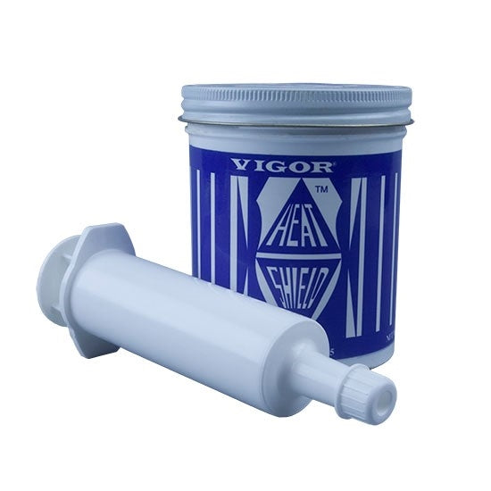 jar of Vigor Heat Shield with Applicator Syringe - 1lb