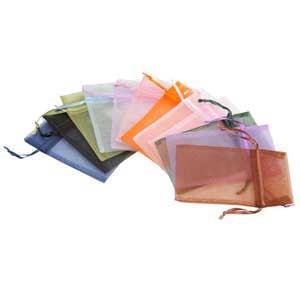 colorfull Organza Drawstring Pouch - Medium