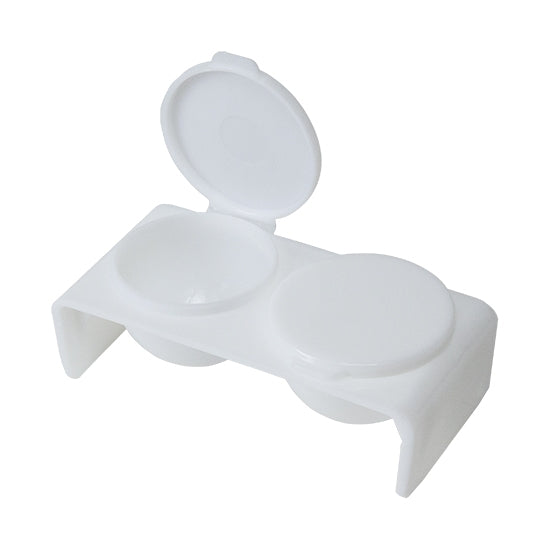 plastic Mixing Cup Duo with Covers