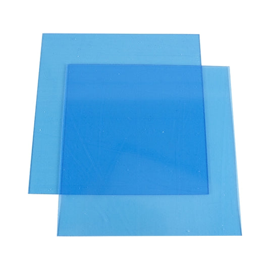 2 Clear Acrylic Safety Shields with blue protection film on