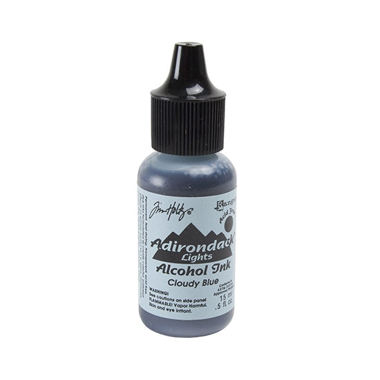 Bottle of Tim Holtz® Adirondack® Alcohol Ink Lights - Cloudy Blue