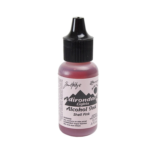 Bottle of Tim Holtz® Adirondack® Alcohol Ink Lights - Shell Pink