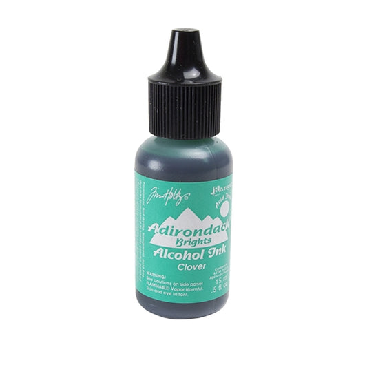 Bottle of Tim Holtz® Adirondack® Alcohol Ink Brights - Clover