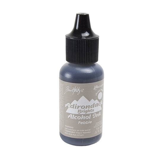 Bottle of Tim Holtz® Adirondack® Alcohol Ink Brights - Pebble