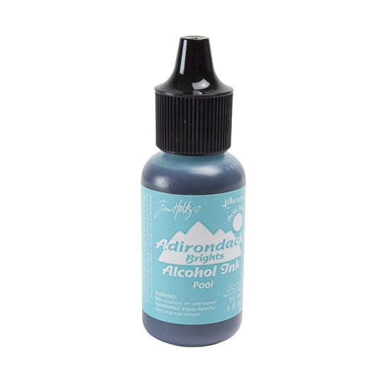 Bottle of Tim Holtz® Adirondack® Alcohol Ink Brights - Pool