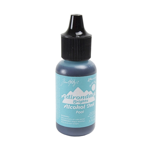 Bottle of Tim Holtz® Adirondack® Alcohol Ink Brights - Pool