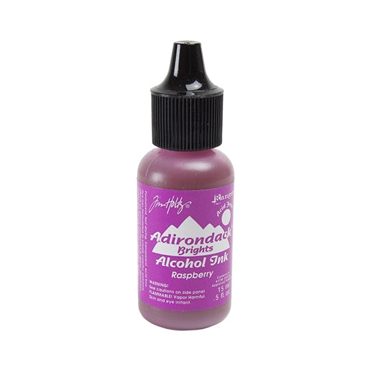 Bottle of Tim Holtz® Adirondack® Alcohol Ink Brights - Raspberry