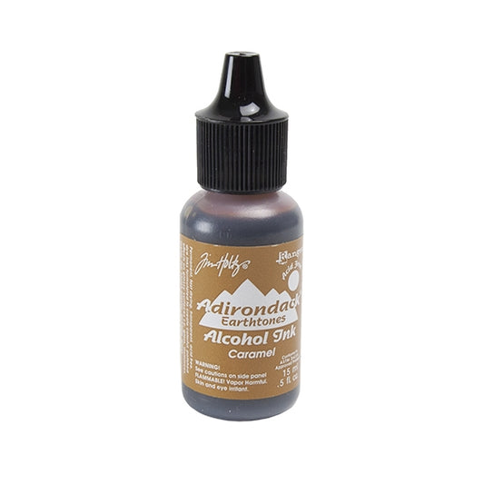 Bottle of Tim Holtz® Adirondack® Alcohol Ink Earthtones - Caramel