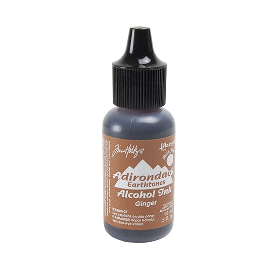 Bottle of Tim Holtz® Adirondack® Alcohol Inks Earthtones - Ginger