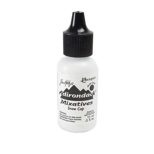 Bottle of Tim Holtz® Adirondack® Alcohol Ink Snow Cap Mixative