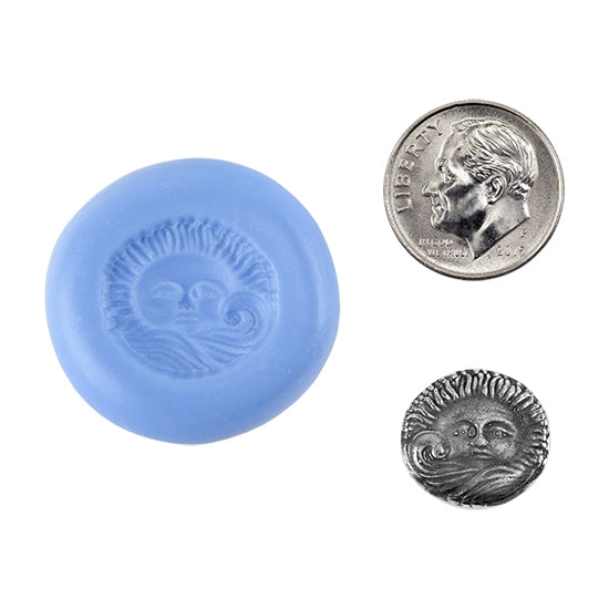 Ready Mold - Summer Breeze  Blue Ready Mold, Silver Sample with Dime