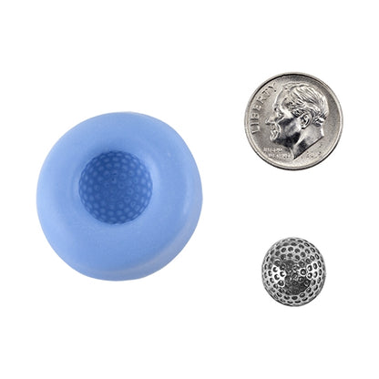 Ready Mold - Fore!  Blue Ready Mold, Silver Sample with Dime