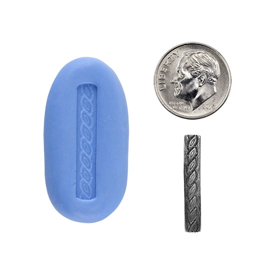 Ready Mold - Tight Rope  Blue Ready Mold, Silver Sample with Dime