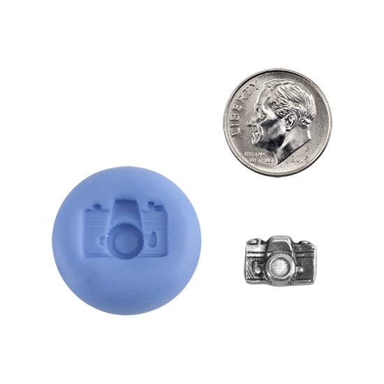 Ready Mold - Photo Shoot  Blue Ready Mold, Silver Sample with Dime