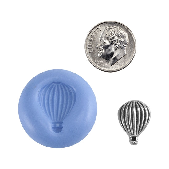 Ready Mold - Up & Away  Blue Ready Mold, Silver Sample with Dime