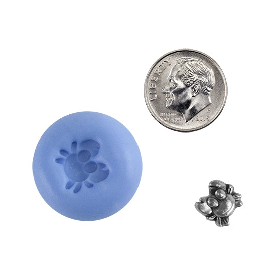 Ready Mold - Pinch Me  Blue Ready Mold, Silver Sample with Dime