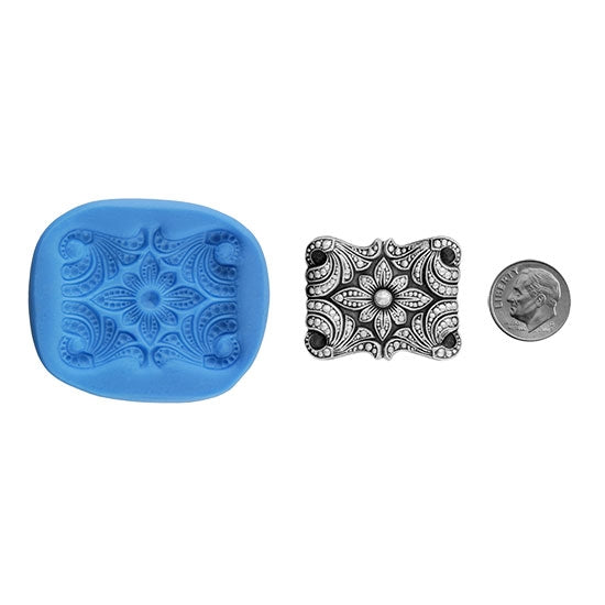 Ready Mold - Star of India  Blue Ready Mold, Silver Sample with Dime