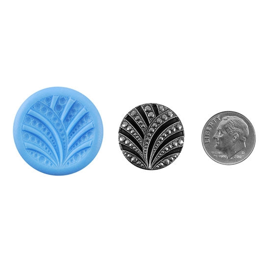 Ready Mold - Deco Deco  Blue Ready Mold, Silver Sample with Dime