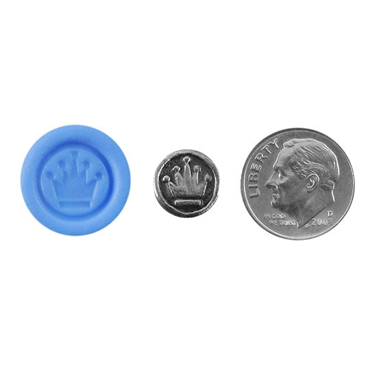 Ready Mold - Heir to the Throne  Blue Ready Mold, Silver Sample with Dime