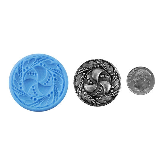 Ready Mold - Allemade Blue Mold, Silver Sample with Dime