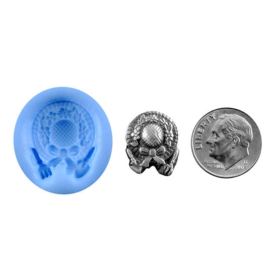 Ready Mold - Ready to Garden  Blue Ready Mold, Silver Sample with Dime