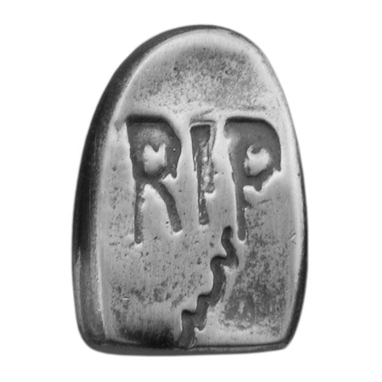 Ready Mold - Halloween Gravestone Silver Sample 